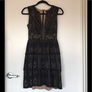Size 2 black lace bcbgmaxazria dress